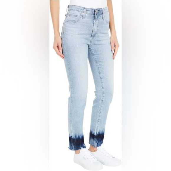 AG Adriano Goldschmied The Isabelle High Rise Straight Crop In Anticipate Sz 29 - Picture 4 of 14